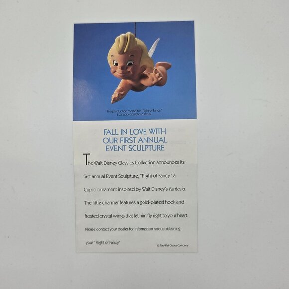 WDCC Fantasia Flight of Fancy Angel Ornament with COA and paperwork - Picture 7 of 10